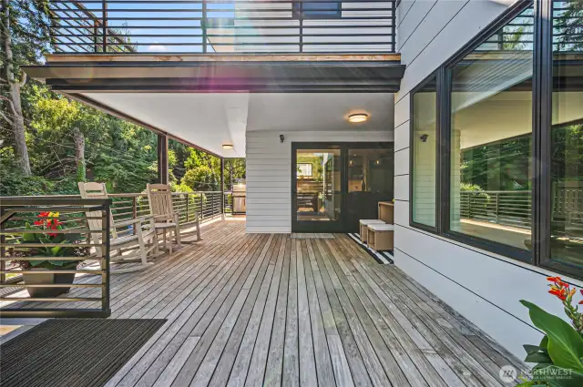 Deck on the main floor
