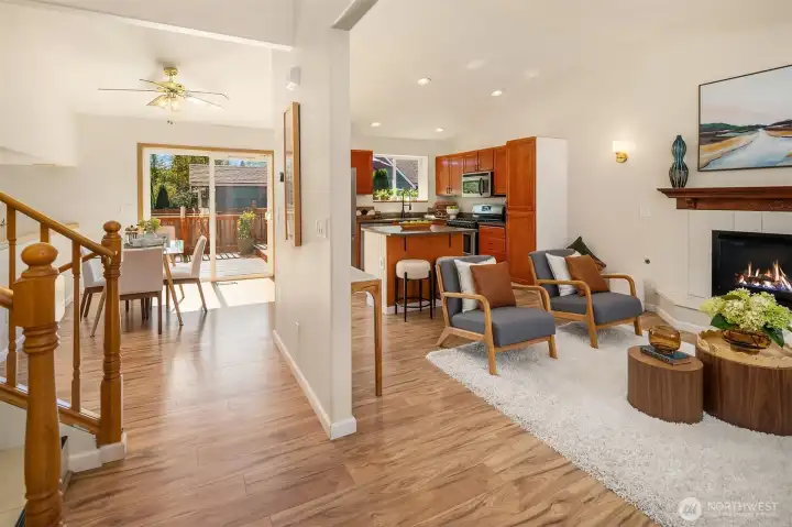Open concept design offers excellent flow maximizing square footage.