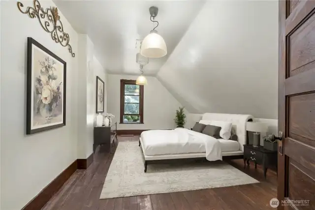 Bedroom #2 - Original Charming Millwork & Windows