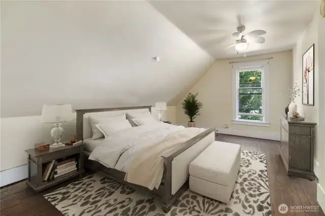 Bedroom #3 - Original Charming Millwork & Windows