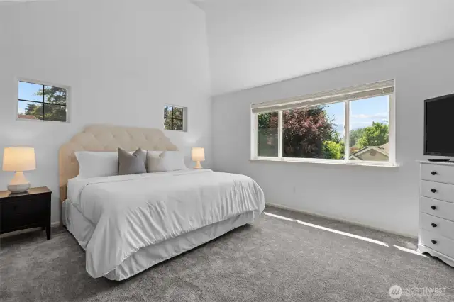 Large Primary Bedroom, New Paint and Carpet in House