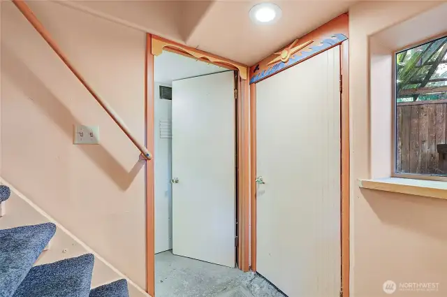Laundry Room to Shop and Lower Entry/Hot Tub