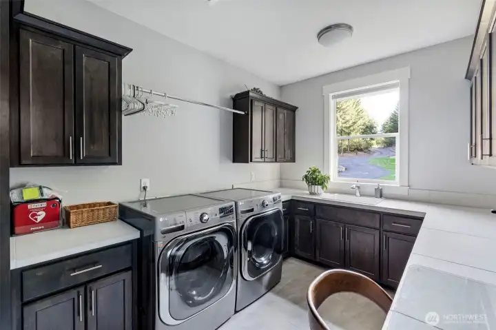 Exceptional utility room.