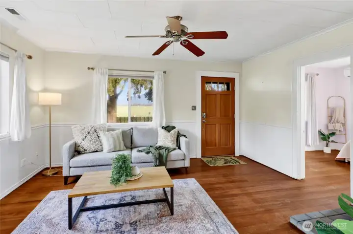 Bright and airy living room