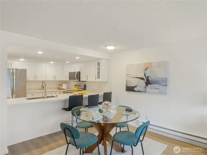 Plenty of space at the breakfast bar