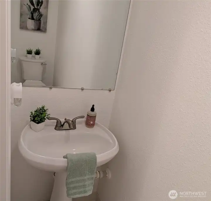 Main floor half bathroom