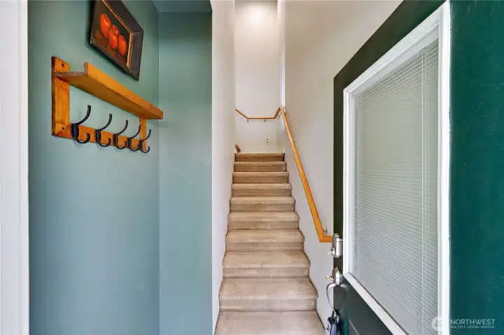 Condo entrance, all living space is on upper level.