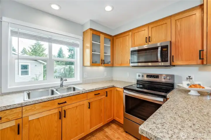 Lovely view from the kitchen window.