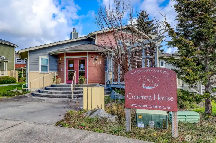 Common House: community gatherings for weekly dinners. Can also host your own events here!