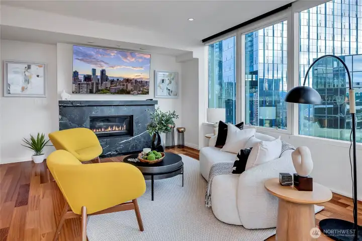 Open living room