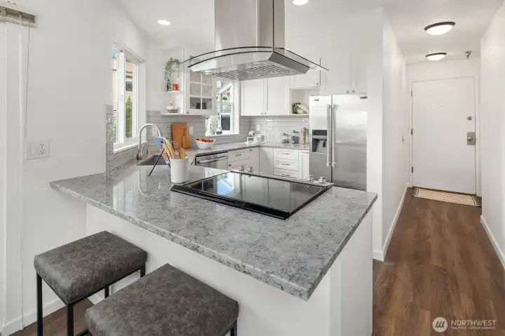 Island seating as well!