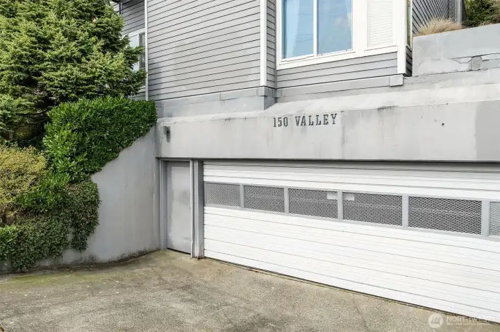 Secured garage on south side of building. Dedicated parking spot included
