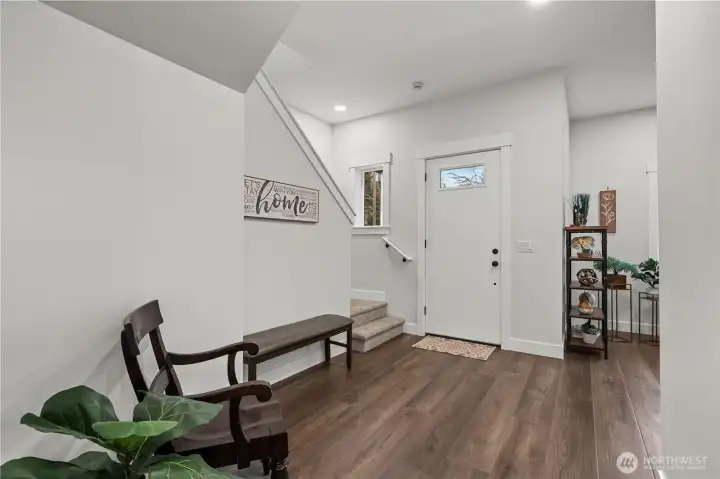 View Looking back at the Front Door. Large Entry allows room for guests to comfortably remove coats and shoes.
