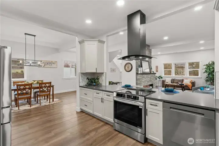 Another View from inside the Kitchen. Wonderful Layout provides an open feel while still offering unique spaces.
