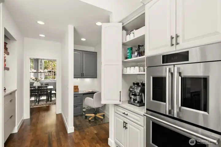 Don't miss the various work stations...this kitchen has it all!