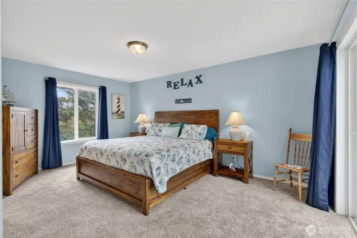 Primary bedroom with full bath