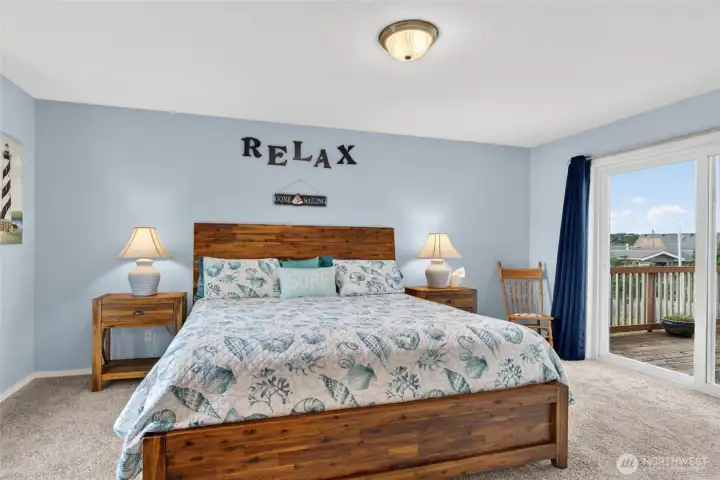 Primary bedroom with full bath