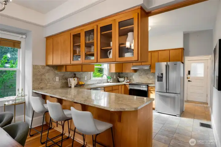 updated stainless appliances