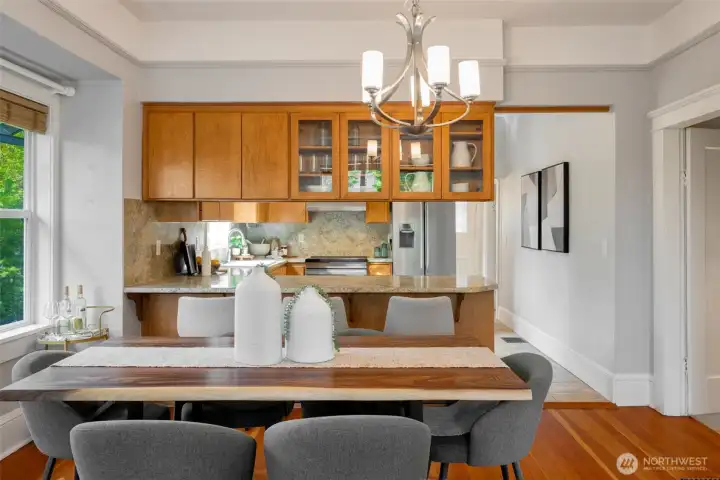 open floor plan allows for maximum light and easy entertaining