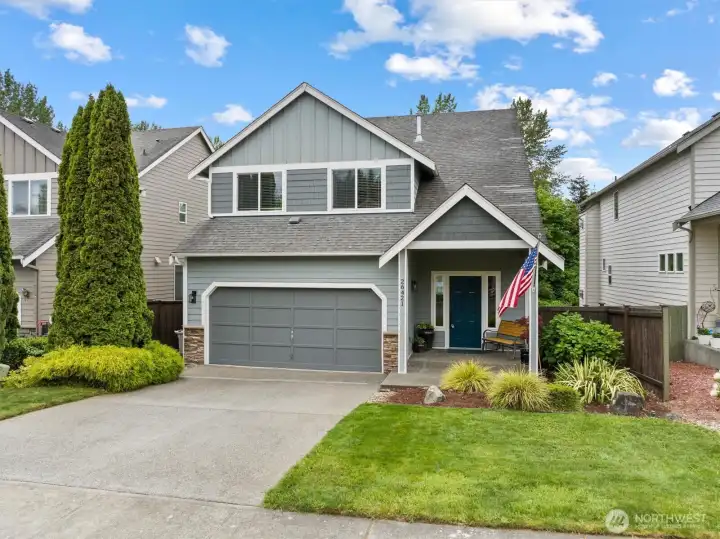 Lovely landscaping and curb appeal.