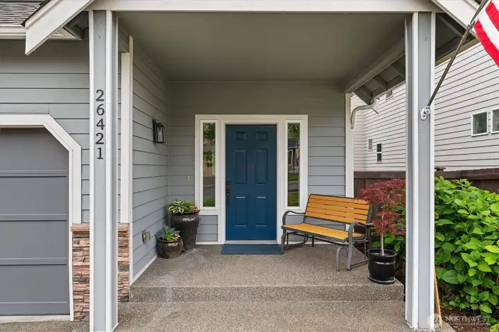 Wonderful covered front porch.