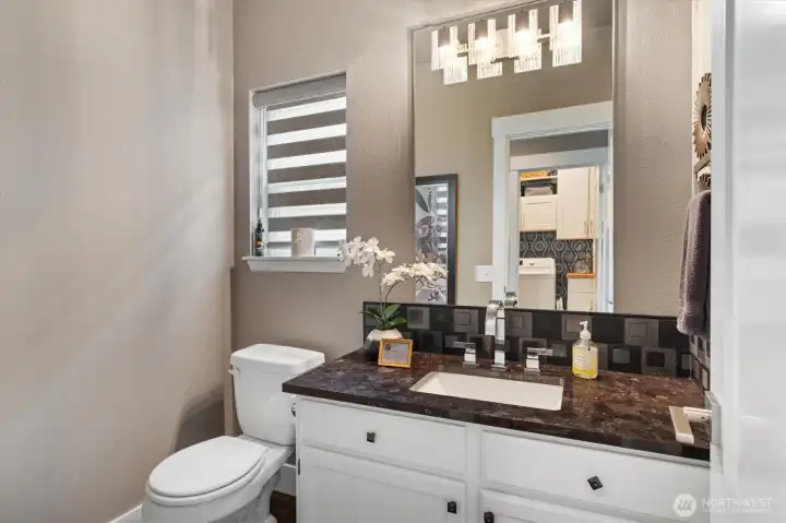 Main floor half bath.