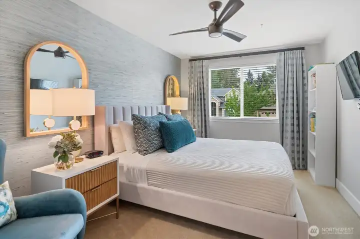 Beautiful guest bedroom.