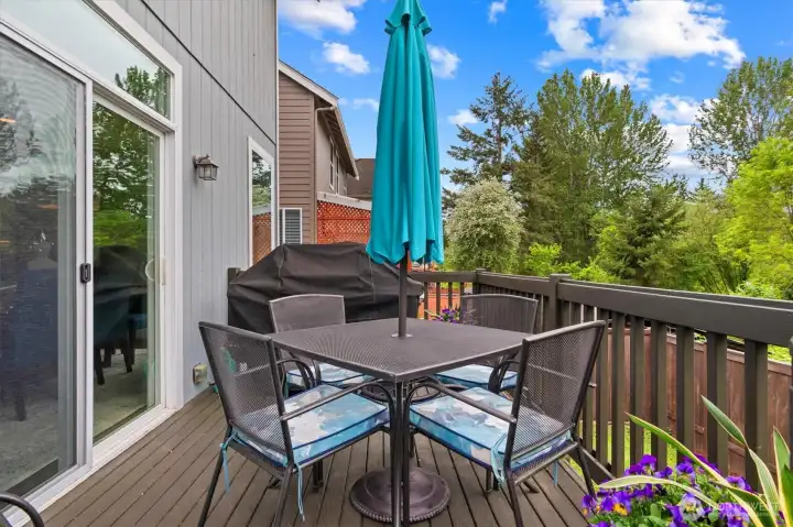 Back deck.