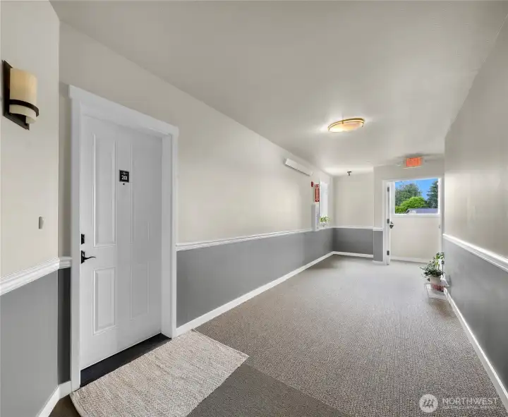 Entrance door to unit with easy access from main floor on elevator or stairs. Entrance door to unit with easy access from main floor on elevator or stairs.