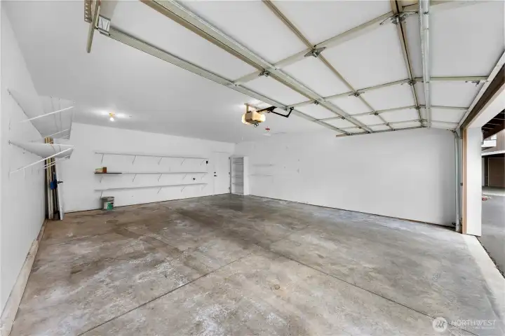 Very spacious 2 car attached garage. Very spacious 2 car attached garage.