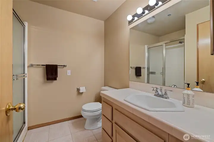 huge guest bathroom