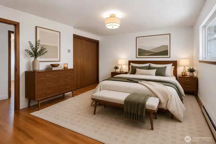 Virtually Staged-Primary Bedroom