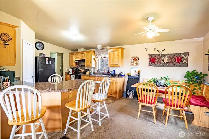 Kitchen and dining area Kitchen and dining area