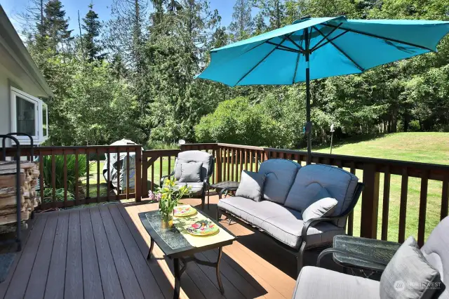 Trex deck for outdoor entertainment and just relaxing.