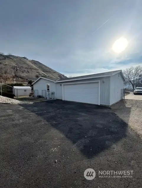 Garage from driveway