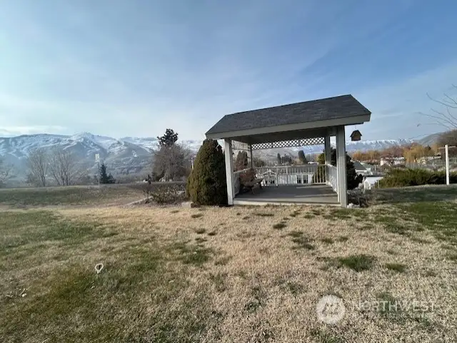 Gazebo on hill