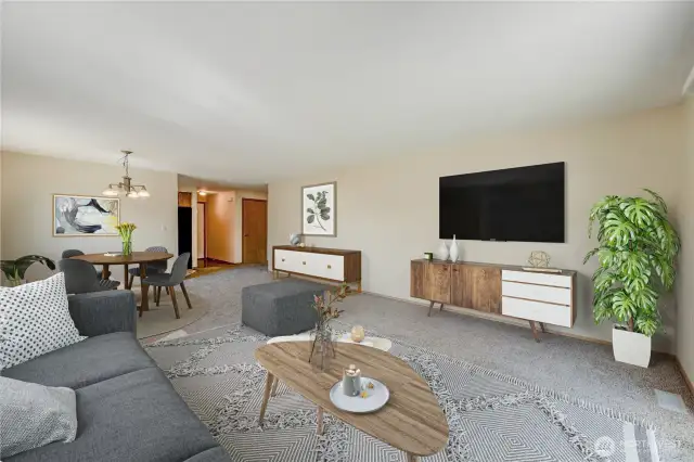Unit B. Living Room