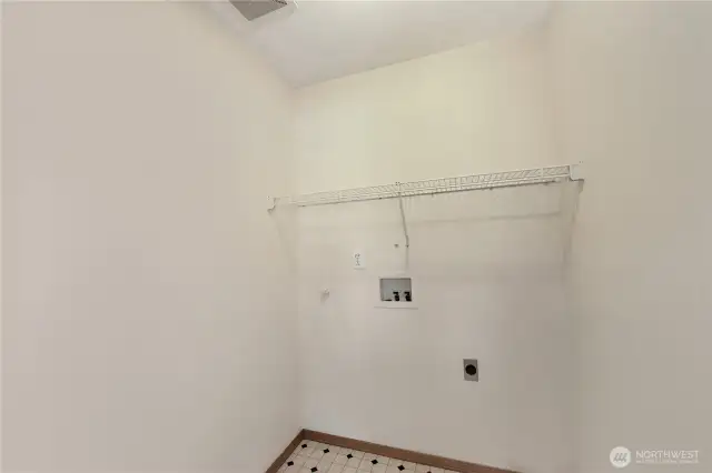 Unit B Laundry room. Now have a new LG washer and dryer