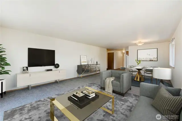 Unit A Living Room