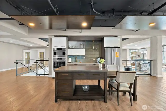 Third floor common area in the Baker Condominium building.