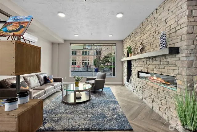 So many wonderful gathering areas for the residents at Baker Condominium.