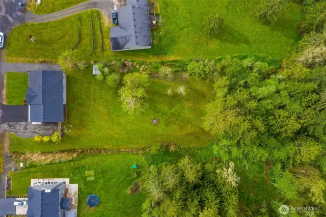 Over an acre extending beyond the tree line