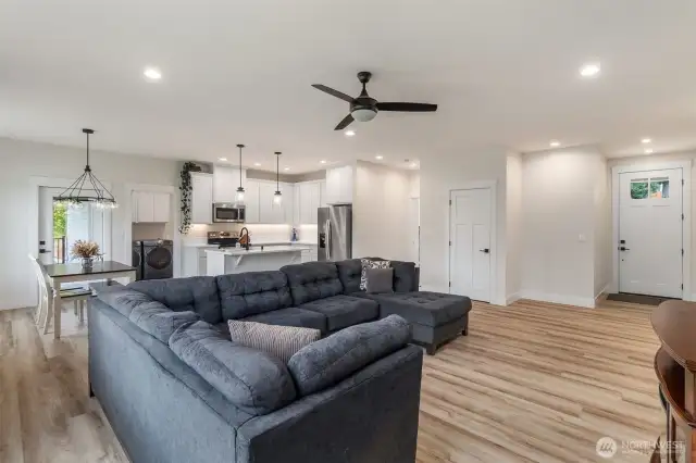 Look at the size of that sectional and how much room is still available!