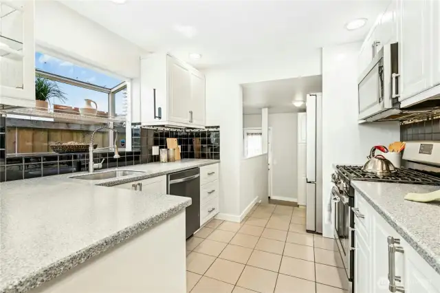 Plenty of counter space.