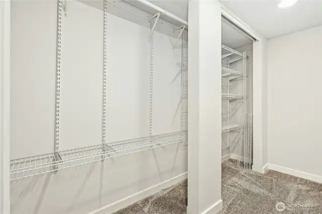 Walk in Closet in Primary Suite