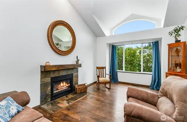 Lot's of natural light filters through this room.