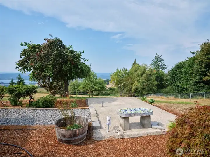 Patio: Hot tub pad