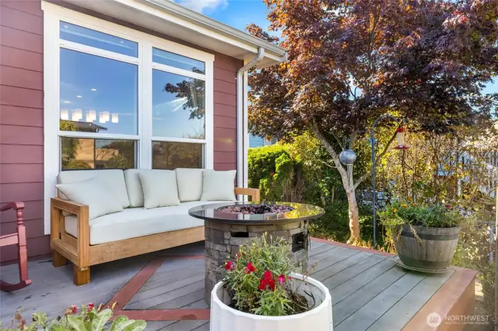 What a fantastic place to unwind and relax on your back deck!