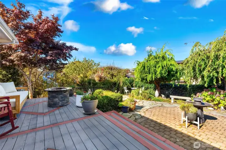 Deck and patio to enjoy year round