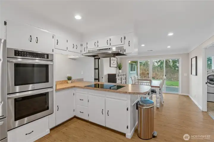 Open to dining room.